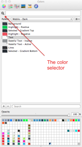 Mac OS X Color Picker ColorSelector